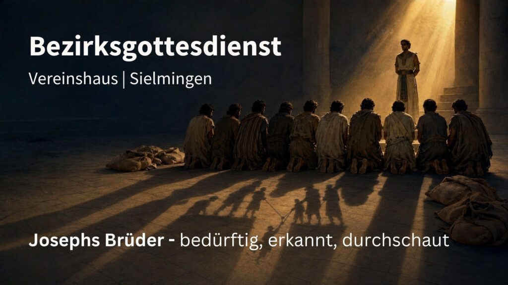 Josephs Brüder – bedürftig, erkannt, durchschaut